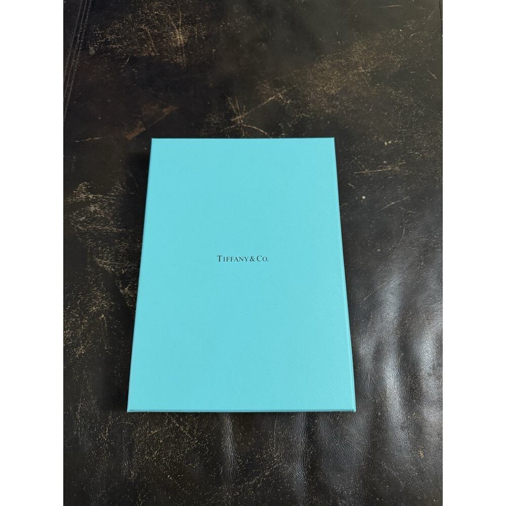 Tiffany & Co Black Presentation Necklace Blue Box Storage Jewelry Case